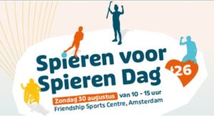 pamflet met titel "Spieren voor spieren dag"